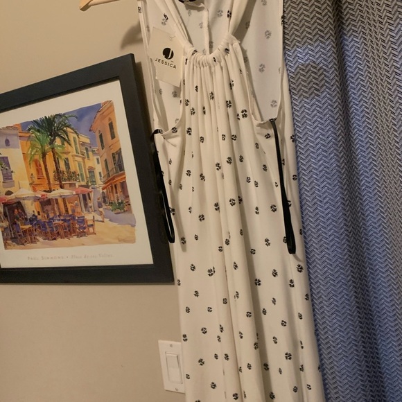 NWT Jessica White Floral Dress Size 12 - Picture 8 of 8